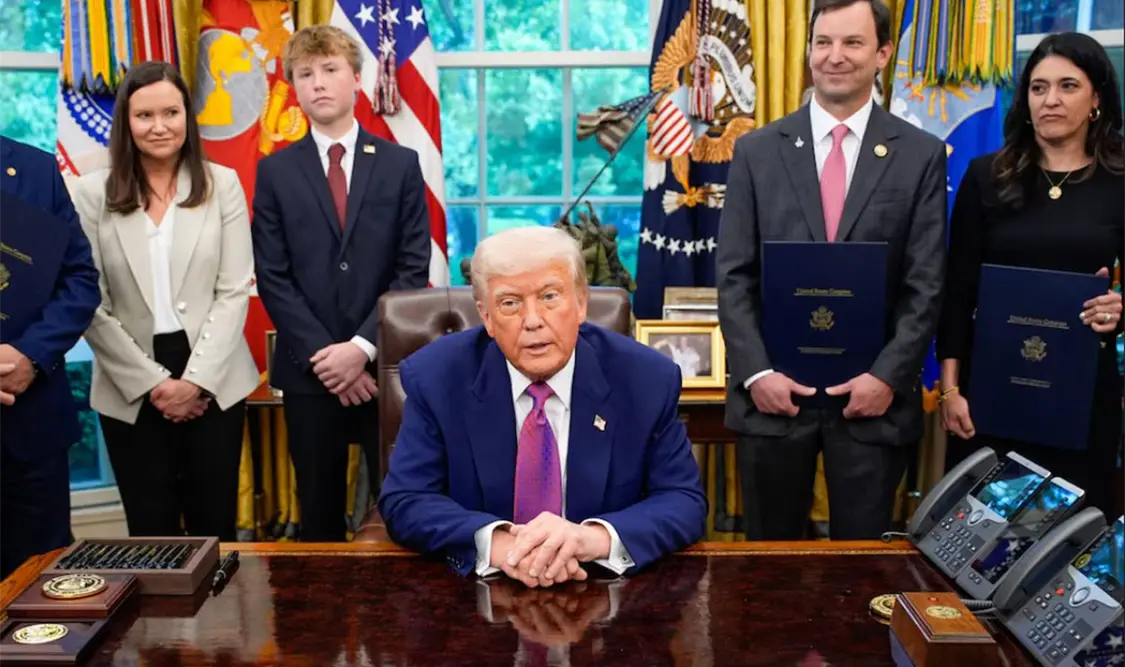 Hubo una larga noche de diálogos mediados por EE. UU., dijo Trump en su red social. Cortesía