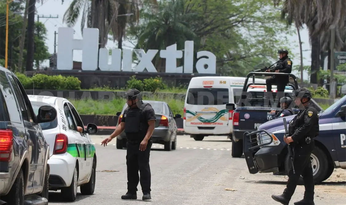 Refuerzan operativo de seguridad en Huixtla