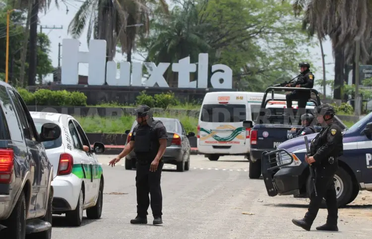 Refuerzan operativo de seguridad en Huixtla