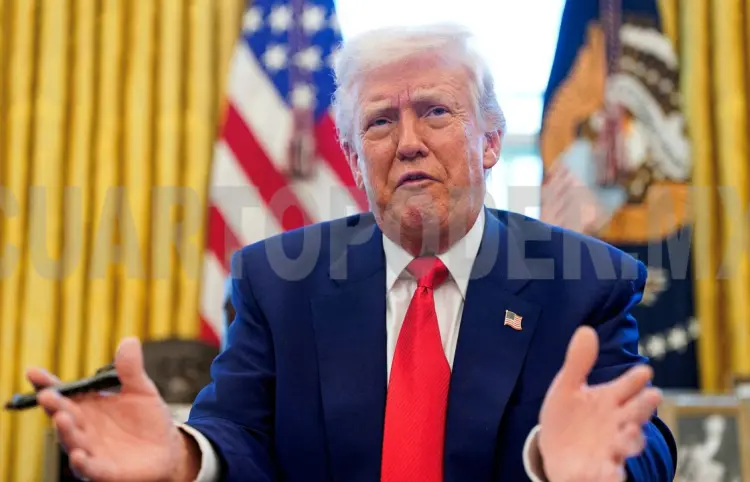 Trump presiona a la Fed para bajar tasas de interés, argumentando caída de precios
