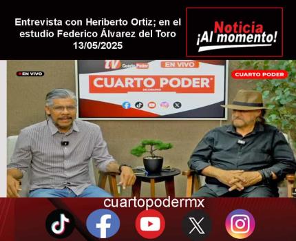 Entrevista con Heriberto Ortiz; en el estudio Federico Álvarez del Toro
