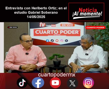 Entrevista con Heriberto Ortiz; en el estudio Gabriel Soberano