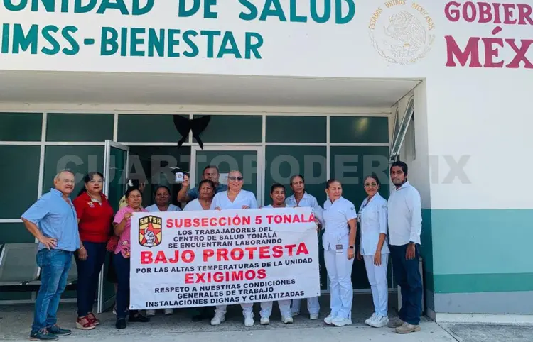 Trabajadores del sector Salud laboran bajo protesta