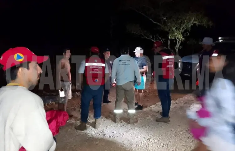 Rescatan a familia extraviada en camino a río