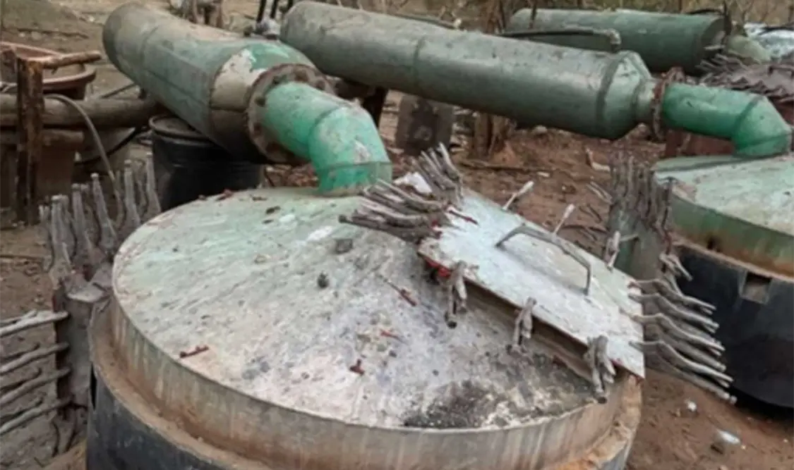 Los predios donde se encontraron todas las sustancias y equipos fueron asegurados. Cortesía