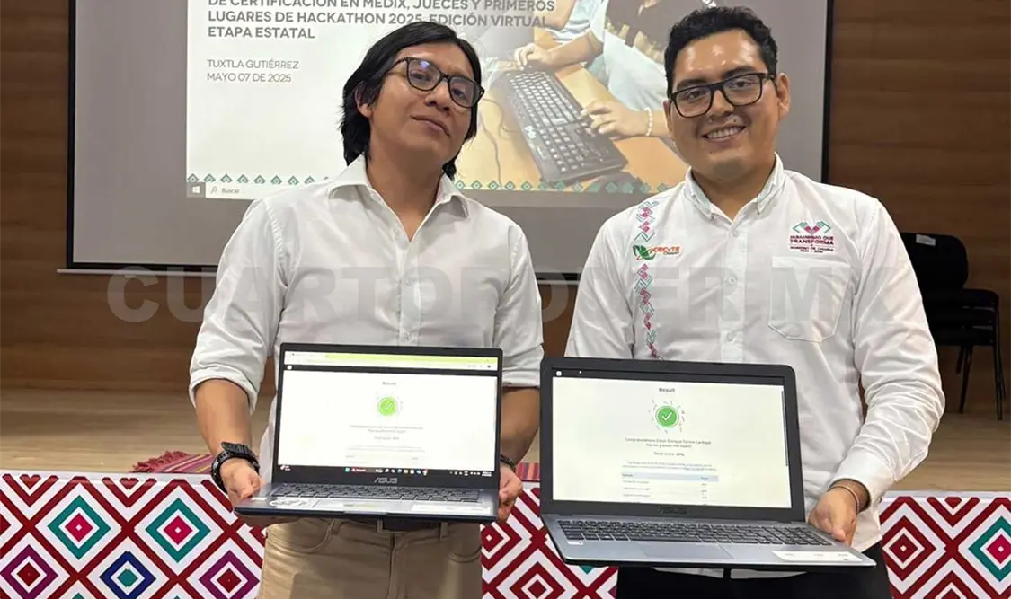 Un total de 10 estudiantes y 20 docentes del Cecytech obtienen la certificación Mendix Rapid Developer. CP