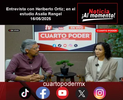 Entrevista con Heriberto Ortiz; en el estudio Asalia Rangel