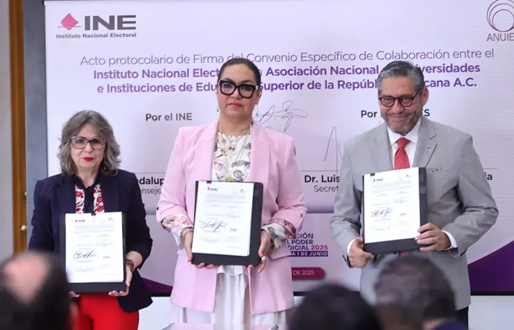 INE y Anuies firman convenio