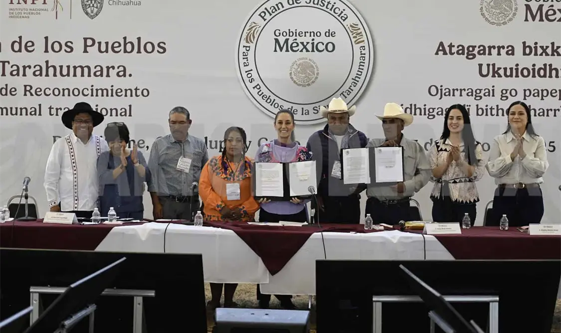 Sheinbaum restituye 820 hectáreas a pueblos indígenas