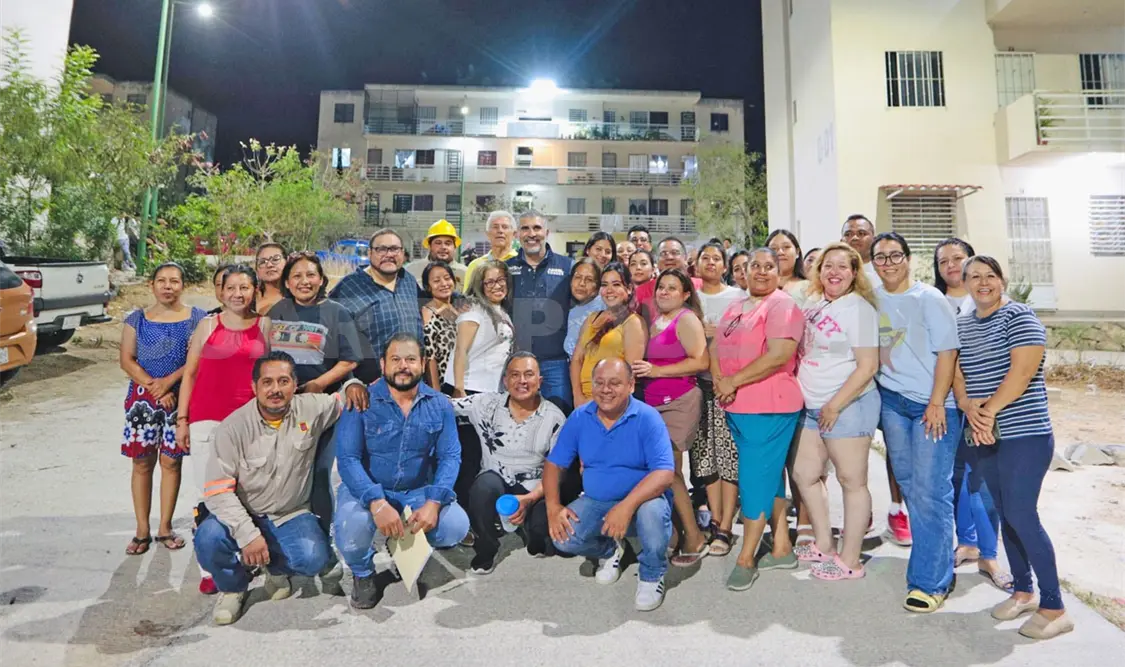 Ángel Torres visitó este fraccionamiento ubicado al oriente norte de la capital. Cortesía