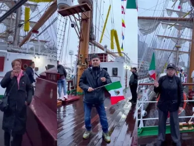 Usan buque Cuauhtémoc para promover elección