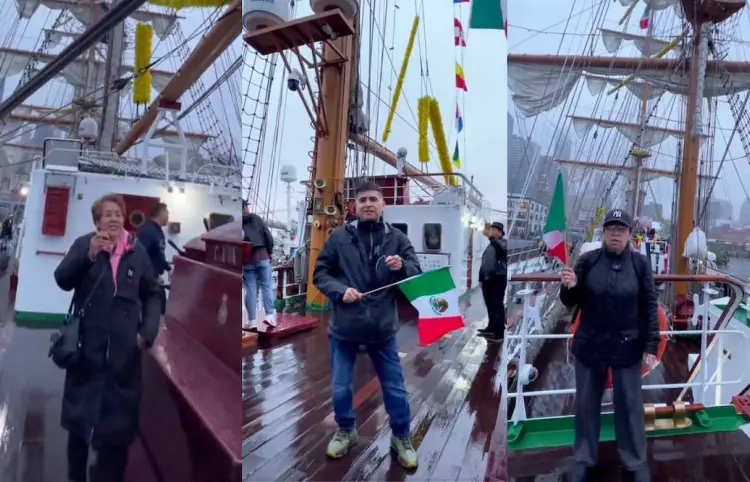 Usan buque Cuauhtémoc para promover elección