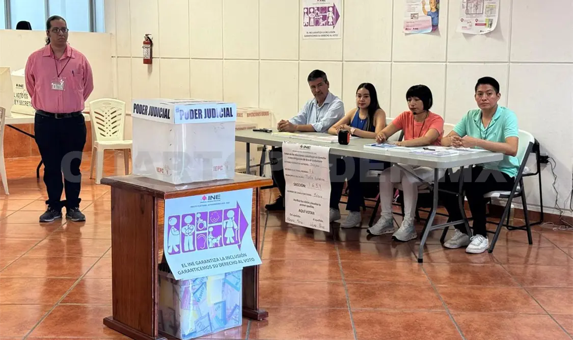 El INE realizó una demostración de cómo será la forma en que se podrá votar. Cortesía