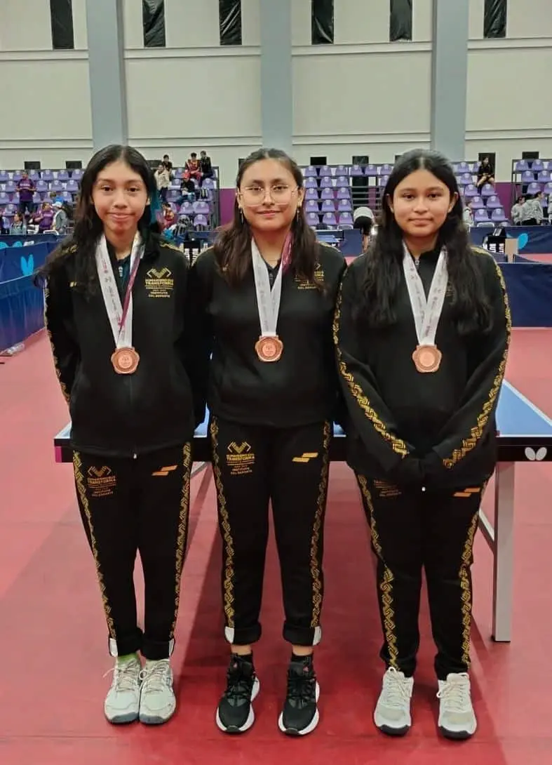 Chiapas volvió a destacar en la Olimpiada Nacional Conade con grandes actuaciones en la disciplina de Tenis de Mesa. Cortesía