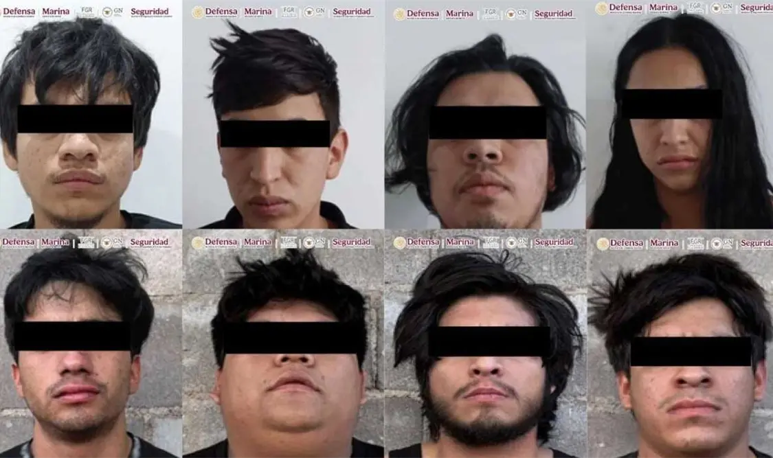 Se detuvo a 4 hombres y a una mujer; las otras 6 personas fueron detenidas en recorridos de vigilancia. Cortesía