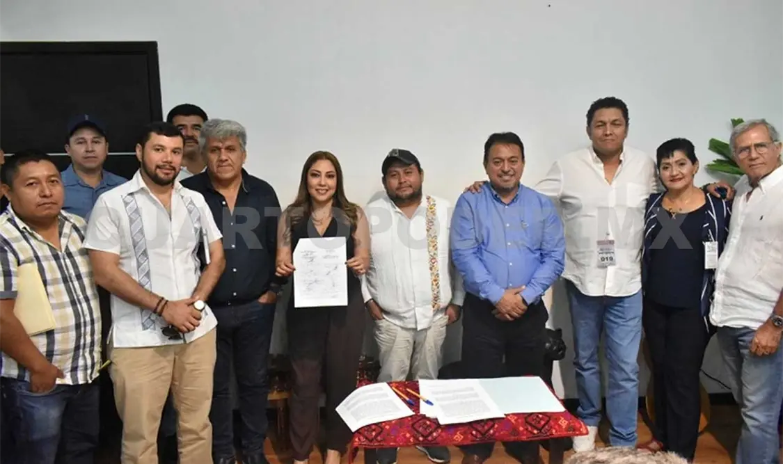 Los dirigentes de los sindicatos reconocieron la interlocución y apertura de la titular de Seinfra para lograr este acuerdo. CP