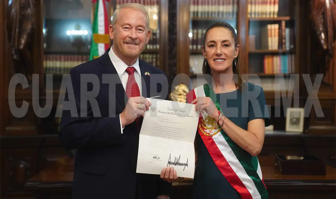 Sheinbaum se reúne con Ronald Johnson, nuevo embajador de EU en México