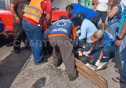 Termina con lesiones en fuerte choque