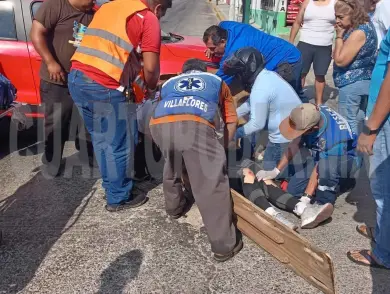 Acaba con lesiones en fuerte choque