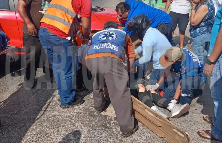 Acaba con lesiones en fuerte choque
