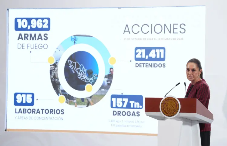 Sheinbaum informa avances en materia de seguridad