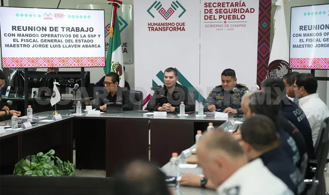 La SSP y FGE realizan mesa de trabajo para el análisis de las estrategias de seguridad y un análisis de resultados. CP