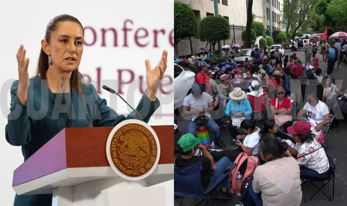 Sheinbaum admite falta de avances con la CNTE tras bloqueo a Palacio Nacional