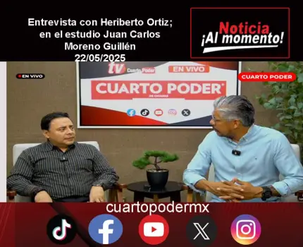 Entrevista con Heriberto Ortiz; en el estudio Juan Carlos Moreno Guillén