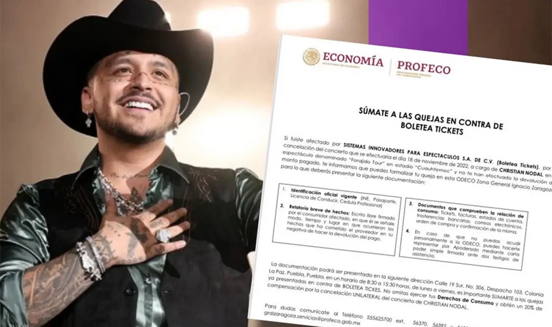 Demandarán a Nodal ante Profeco
