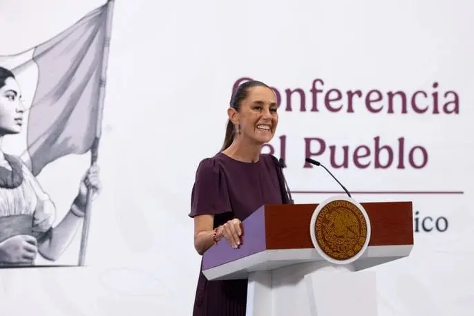 La Mandataria federal indicó que no se habló sobre la revisión al Tratado entre México, Estados Unidos y Canadá (T-MEC). Cortesía