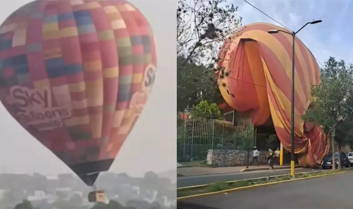 Se desploma globo aerostático