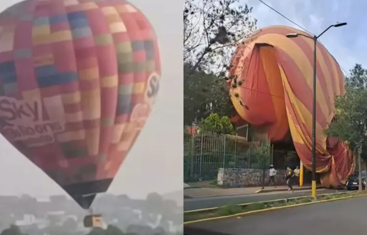 Se desploma globo aerostático