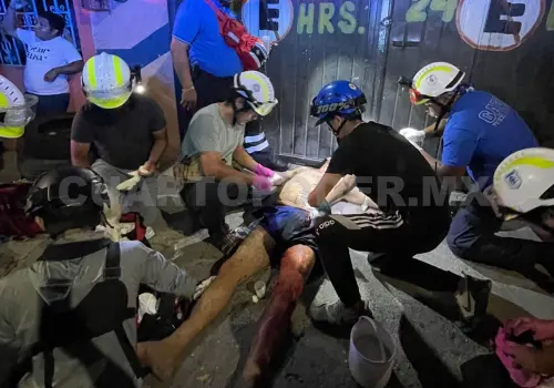 Acuchillan a sujeto en violento atraco en la colonia Bienestar