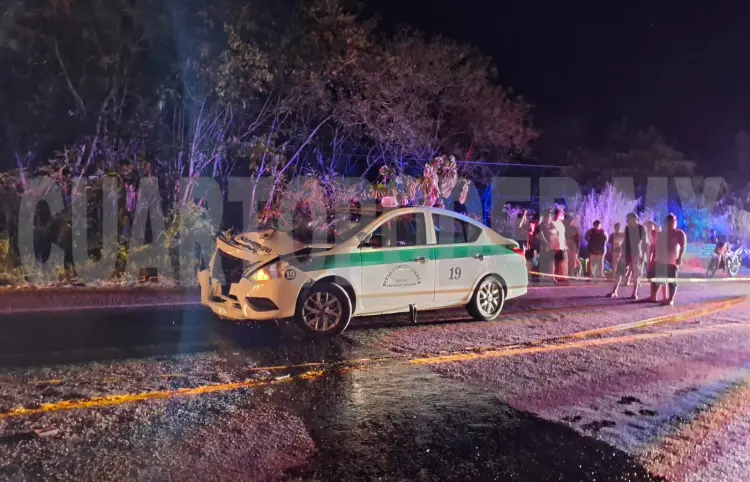 Motociclista pierde la vida embestido por taxi