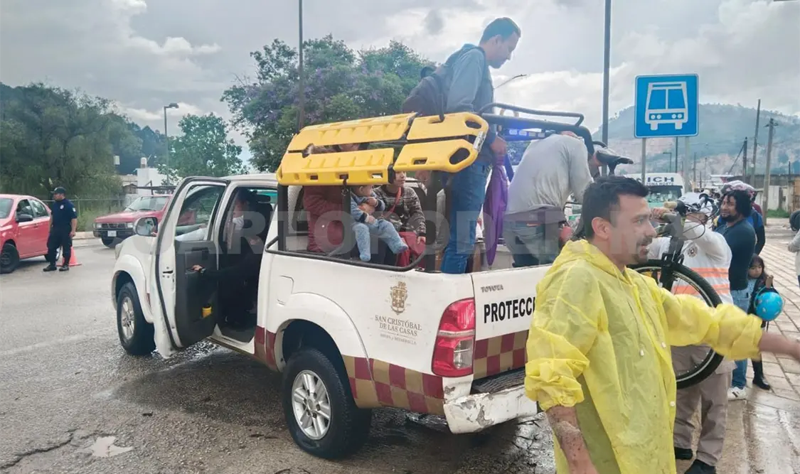 Este domingo se presentó un fuerte aguacero. Cortesía
