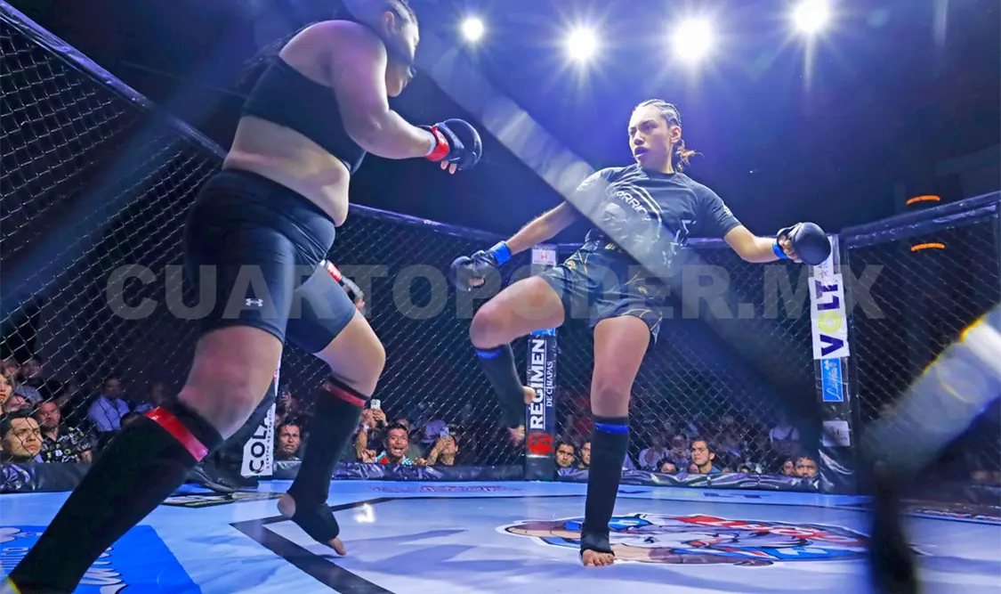 Un combate de alto nivel por el cinturón amateur de la división pluma femenino. Cortesía