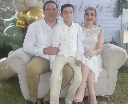 Rubén hizo su primera comunión