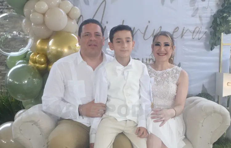Rubén hizo su primera comunión