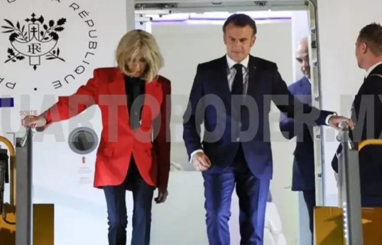 Macron desmiente pelea doméstica al llegar a Vietnam