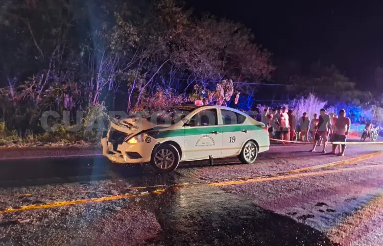 Motociclista pierde la vida embestido por taxi