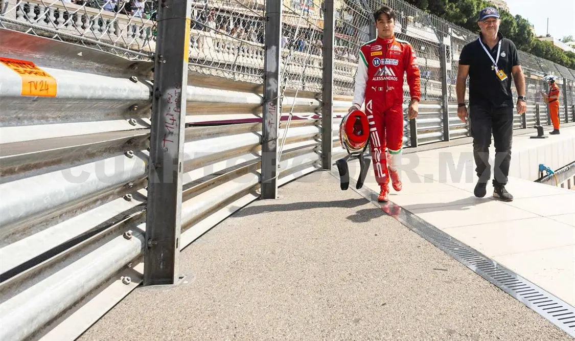 Desafortunado final en el circuito callejero de Mónaco para el piloto de Alessandro’s Racing. Cortesía