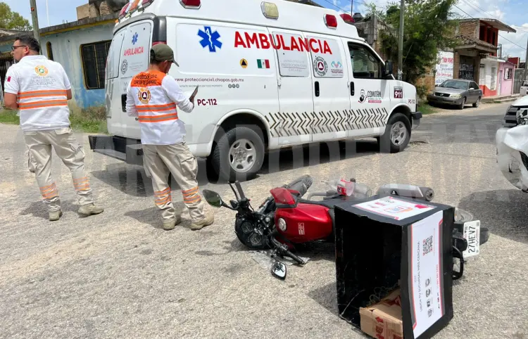 Lo embisten al intentar ganarle el paso