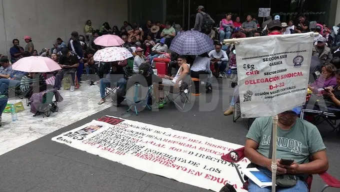 CNTE mantiene firme su exigencia de derogar la Ley del ISSSTE de 2007