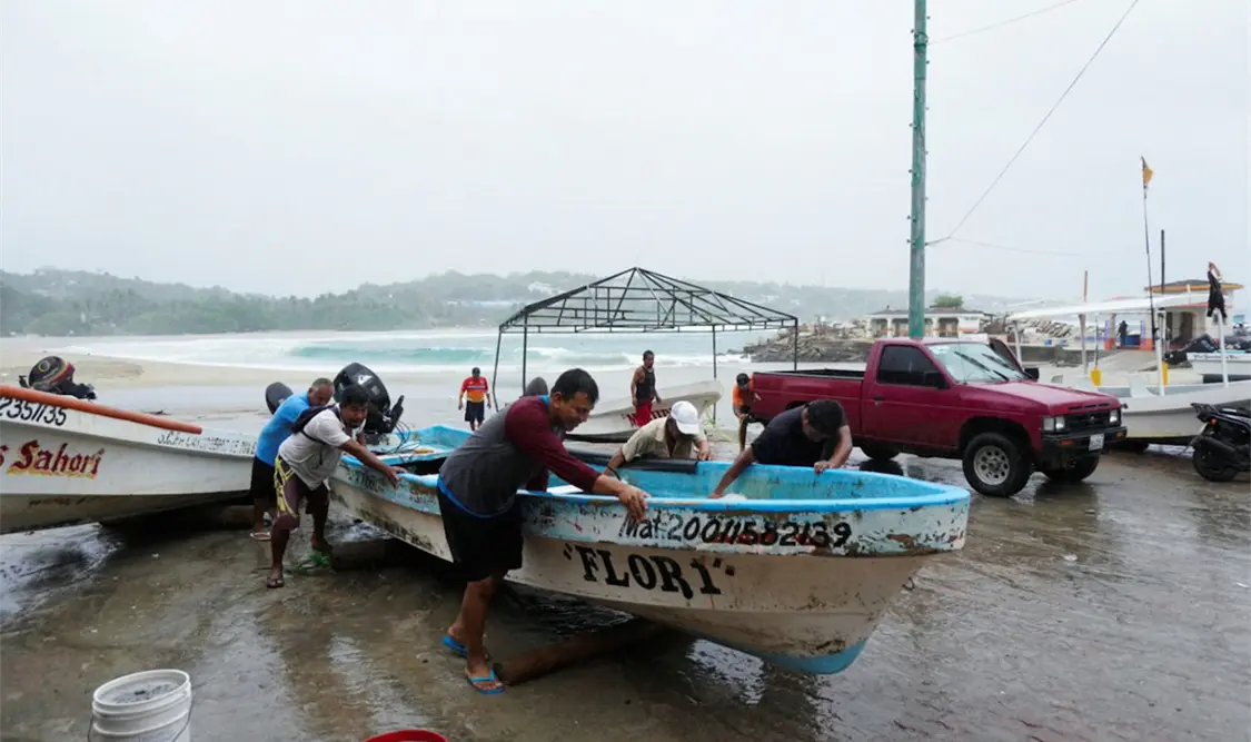 Cierran la navegación en costas de Oaxaca. Cortesía