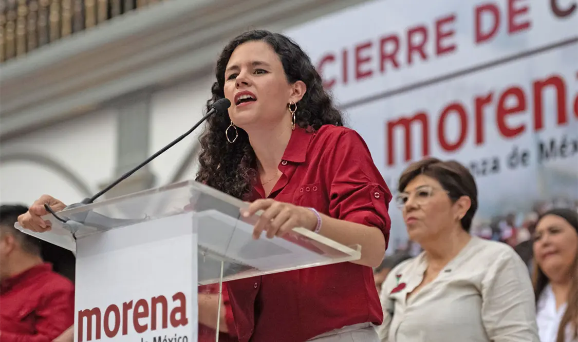 Luisa María Alcalde, presidenta nacional de Morena. Cortesía