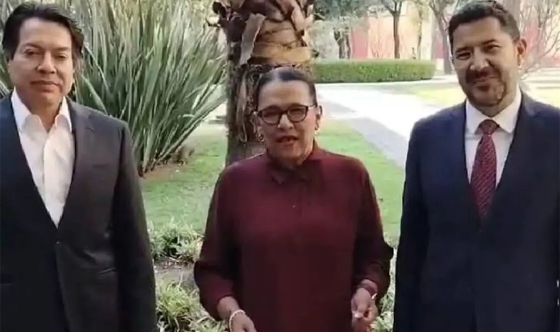 Delgado, Rodríguez y Batres reiteraron que el diálogo continúa a través de la mesa establecida. Cortesía