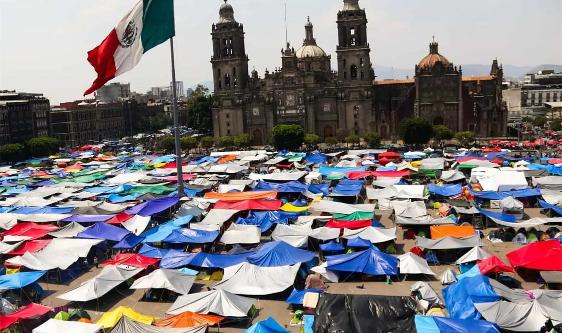 La presidenta señaló que lo que no le parece son las afectaciones que está haciendo la CNTE en la CDMX. Cortesía