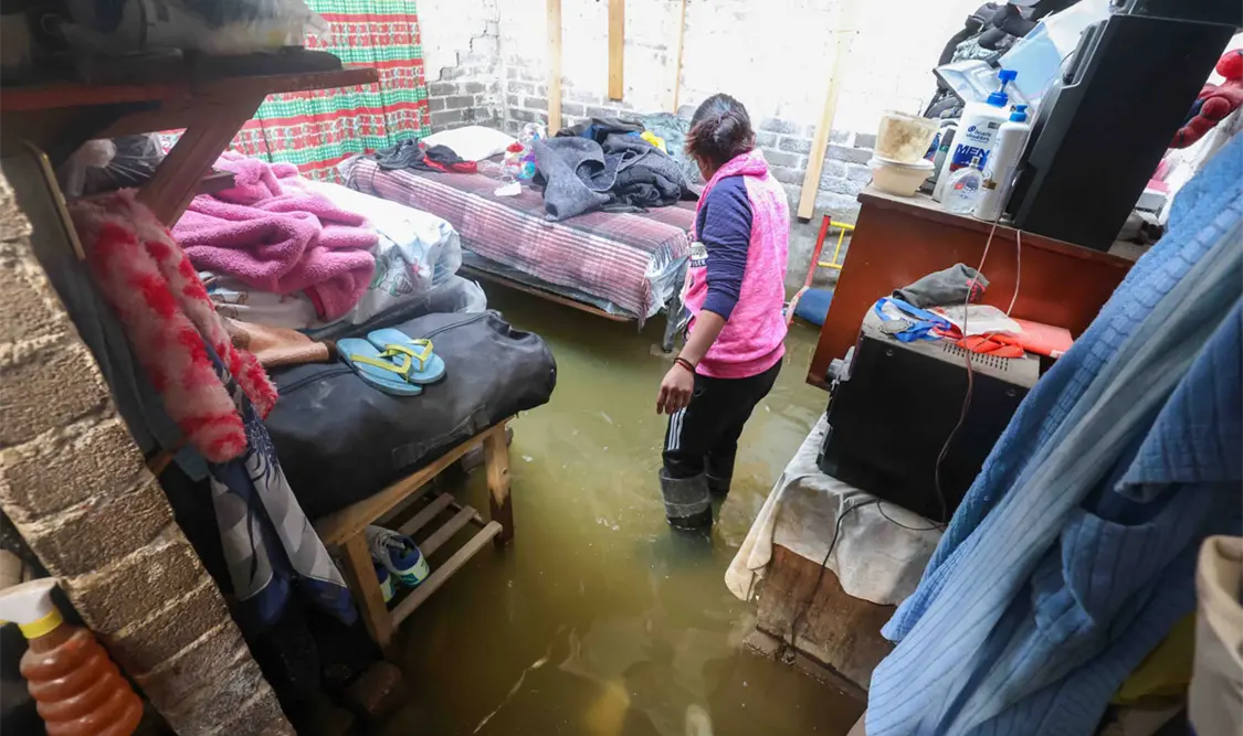 Chalco nuevamente bajo el agua