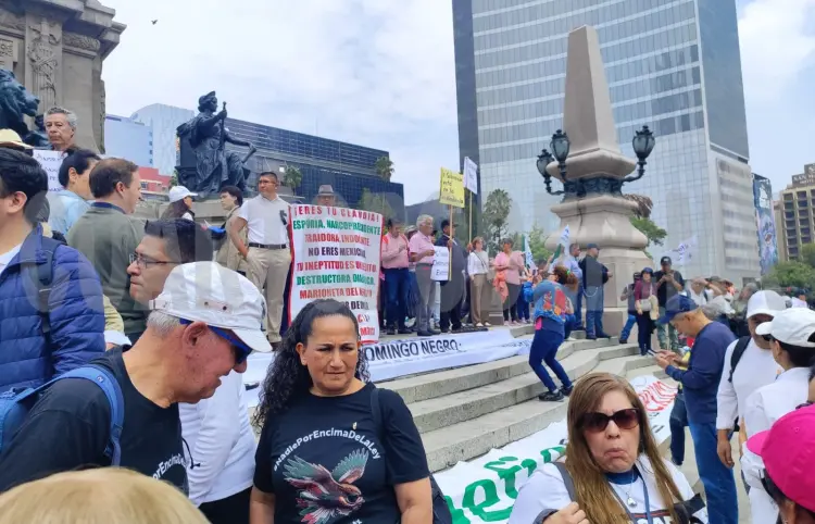 Ciudadanos marchan en CDMX contra elección judicial