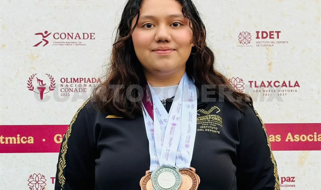 Naomi Aguilar fue la atleta más destacada del equipo, al sumar tres medallas en diferentes pruebas del certamen nacional. Cortesía